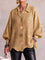 Isadora™ | Oversized Collared Cardigan With Large Metal Buttons - | Benedita Lisboa
