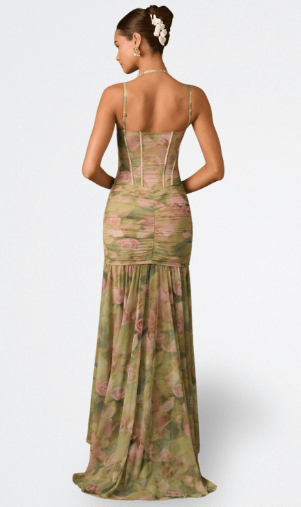 ISAMARA™ | Vestido Largo com Corpete - | Benedita Lisboa