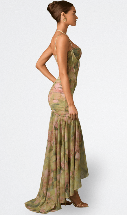 ISAMARA™ | Vestido Largo com Corpete - | Benedita Lisboa