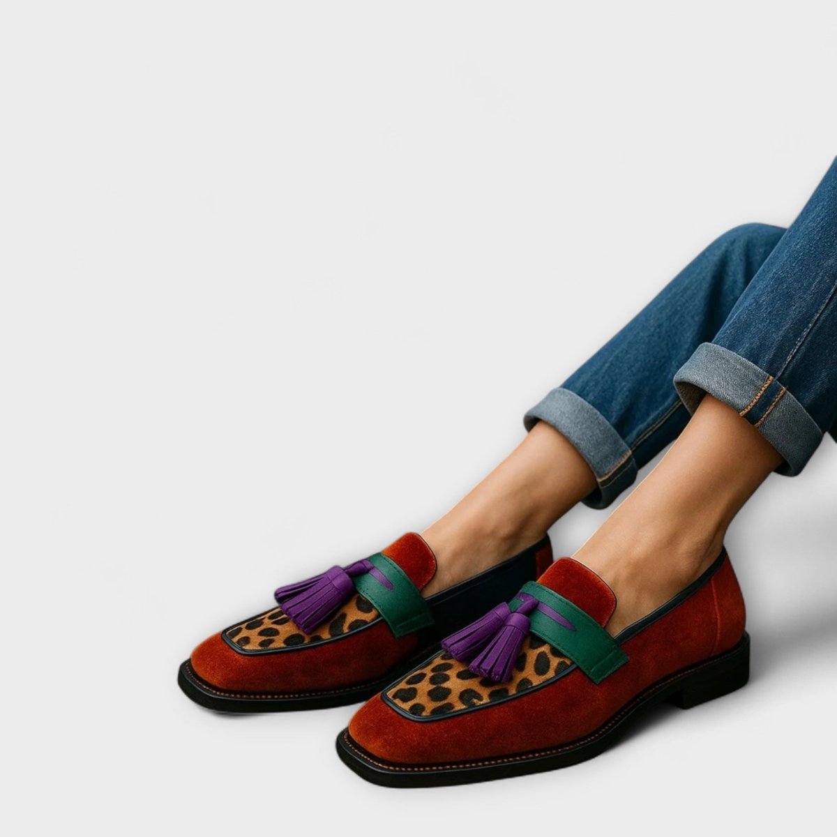 Ivone™ | Mocassins Multicoloridos - | Benedita Lisboa