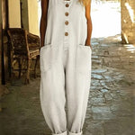Jacinta™ | Macacão Vintage Lavado, Super Leve e Confortável, Ideal para Dias Quentes - jumpsuit | Benedita Lisboa