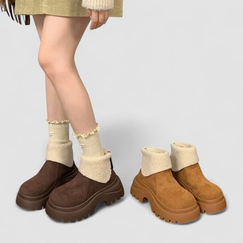 Jazmin™ | Plataforma grossa e design minimalista para um inverno com estilo - | Benedita Lisboa