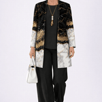 Jéssica™ | Conjunto de 3 Peças Mármore Preto e Dourado - | Benedita Lisboa
