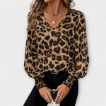 Joana™ | Blusa Estilosa Leopardo - | Benedita Lisboa