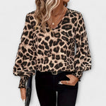 Joana™ | Blusa Estilosa Leopardo - | Benedita Lisboa