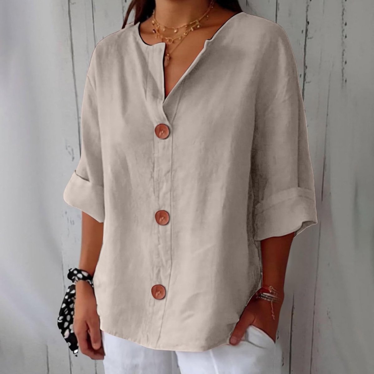 Julia™ | Blusa Elegante de Corte Solto - Blouse | Benedita Lisboa