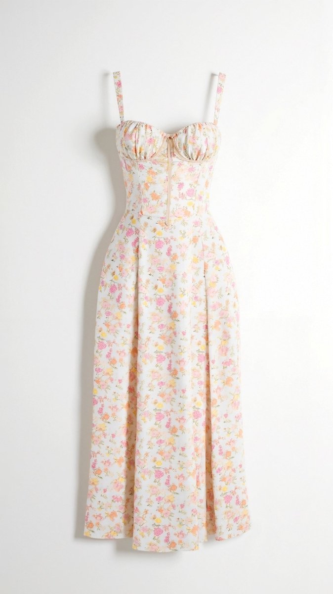 Julia™ | Vestido Midi Elegante - | Benedita Lisboa