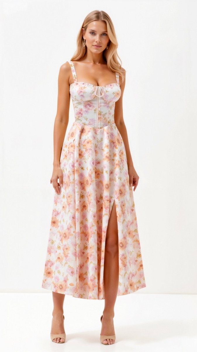 Julia™ | Vestido Midi Elegante - | Benedita Lisboa