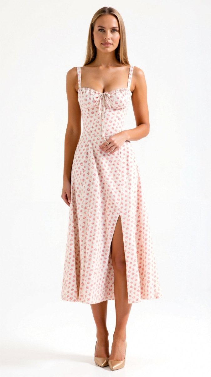 Julia™ | Vestido Midi Elegante - | Benedita Lisboa