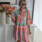 Juliane™ | Vestido de baloiço com camadas - | Benedita Lisboa