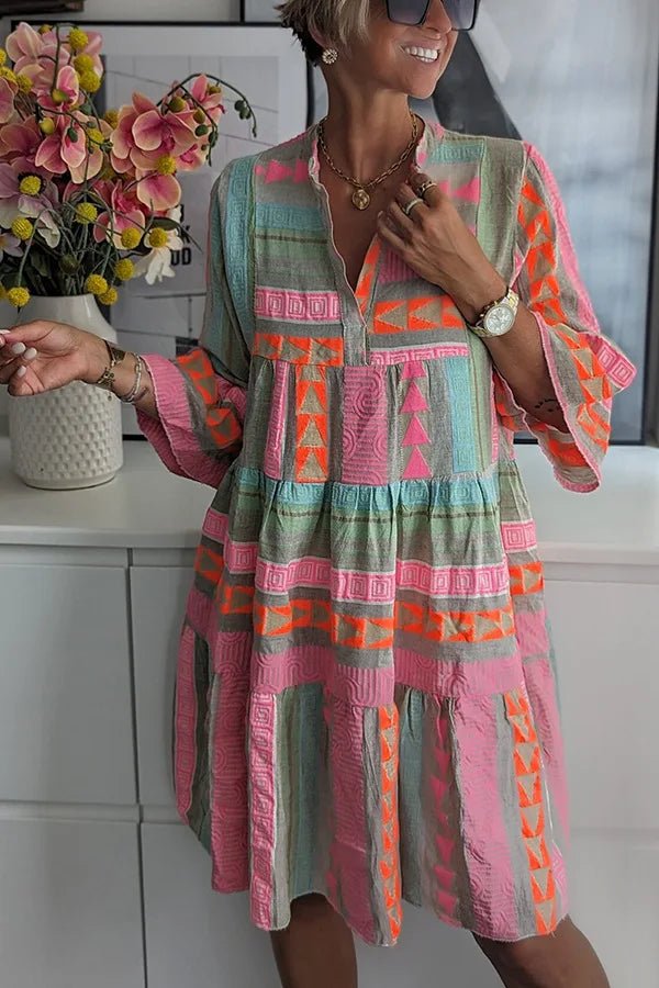 Juliane™ | Vestido de baloiço com camadas - | Benedita Lisboa