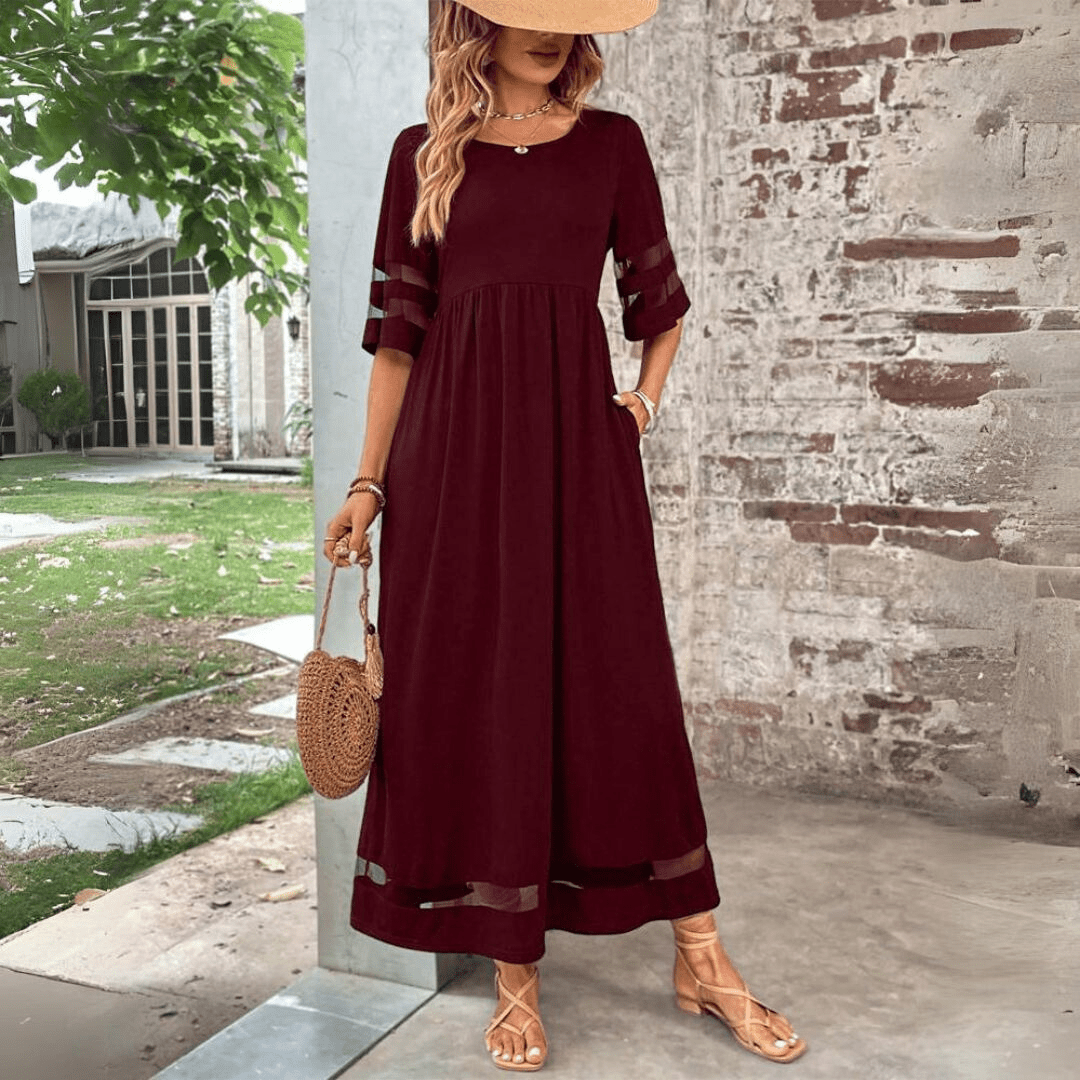 Katherine™ | Vestido Elegante Que Cobre a Barriga - | Benedita Lisboa