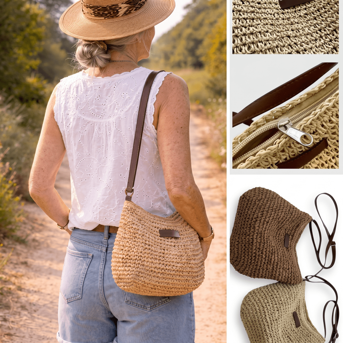 Kathy | Bolsa Woven Elegante - | Benedita Lisboa