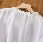 Kissina™ | Blusa de Algodão e Linho Bordada - | Benedita Lisboa
