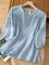 Kissina™ | Blusa de Algodão e Linho Bordada - | Benedita Lisboa