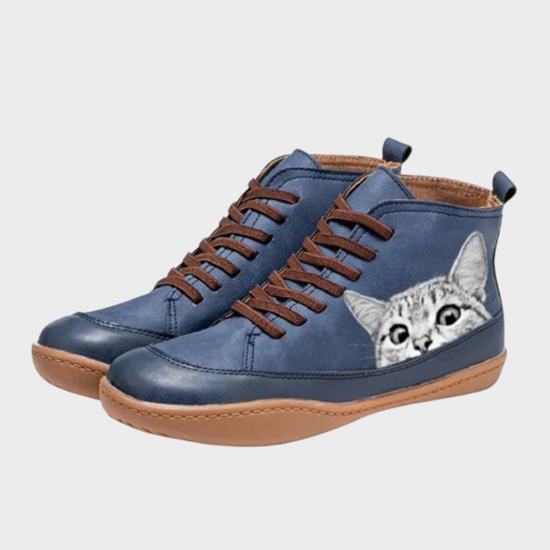 Kitty™ | Botas de couro para amantes de gatos - | Benedita Lisboa