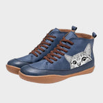 Kitty™ | Botas de couro para amantes de gatos - | Benedita Lisboa