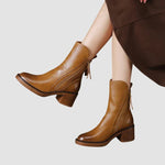Klara™ - Botas em pele - | Benedita Lisboa