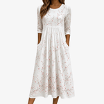 LA FUNEA™ | VESTIDO MIDI GRACE EVERYDAY FLOR DE CEREJEIRA - | Benedita Lisboa
