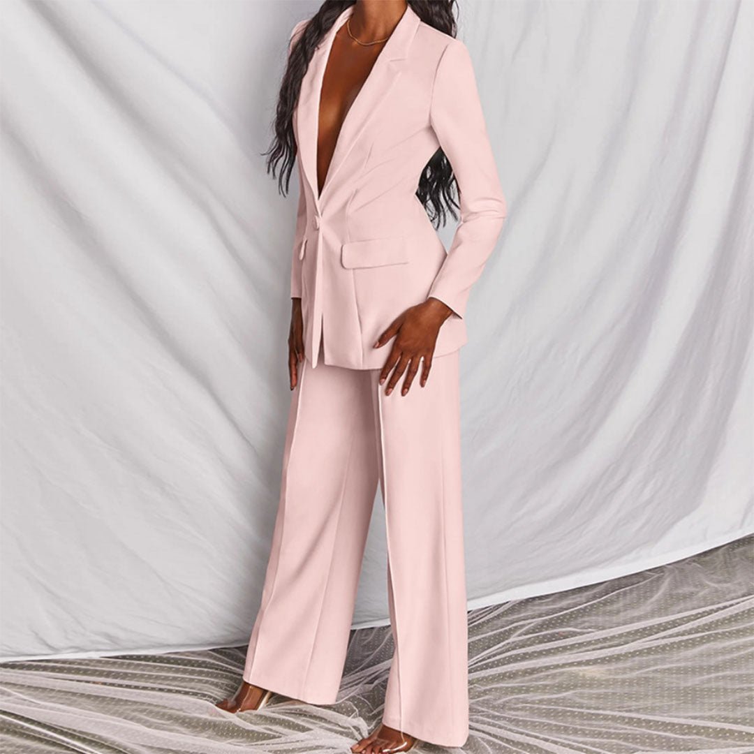Lara™ | Elegante Blazer e Conjunto de Calças - | Benedita Lisboa