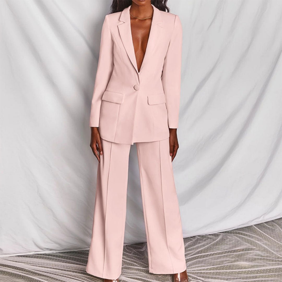 Lara™ | Elegante Blazer e Conjunto de Calças - | Benedita Lisboa