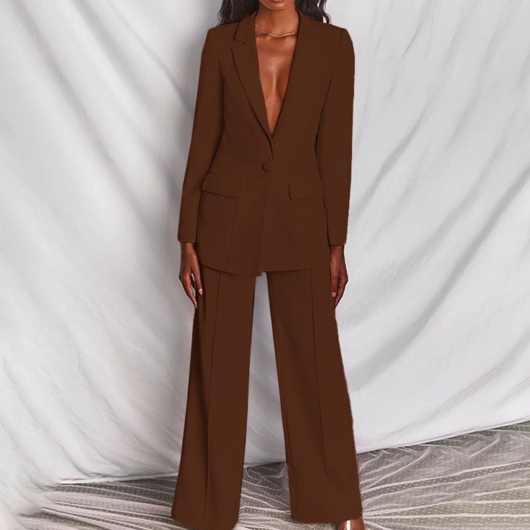 Lara™ | Elegante Blazer e Conjunto de Calças - | Benedita Lisboa
