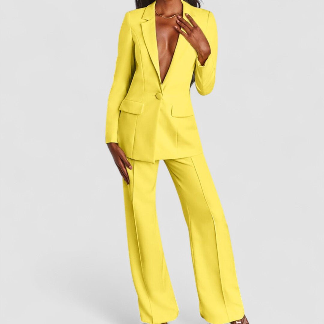 Lara™ | Elegante Blazer e Conjunto de Calças - | Benedita Lisboa