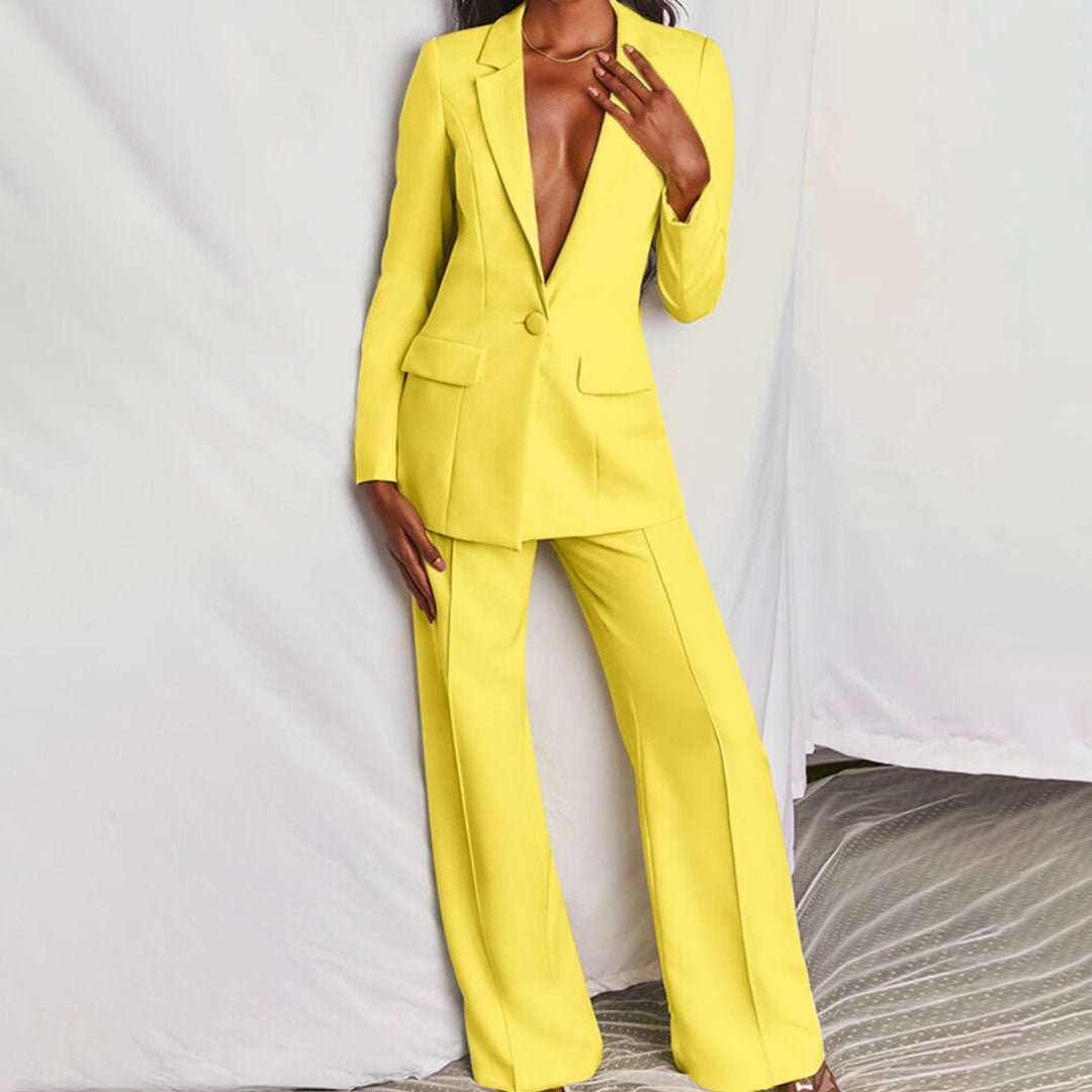Lara™ | Elegante Blazer e Conjunto de Calças - | Benedita Lisboa