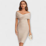 Lara™ | Mini vestido elegante com decote em V - | Benedita Lisboa