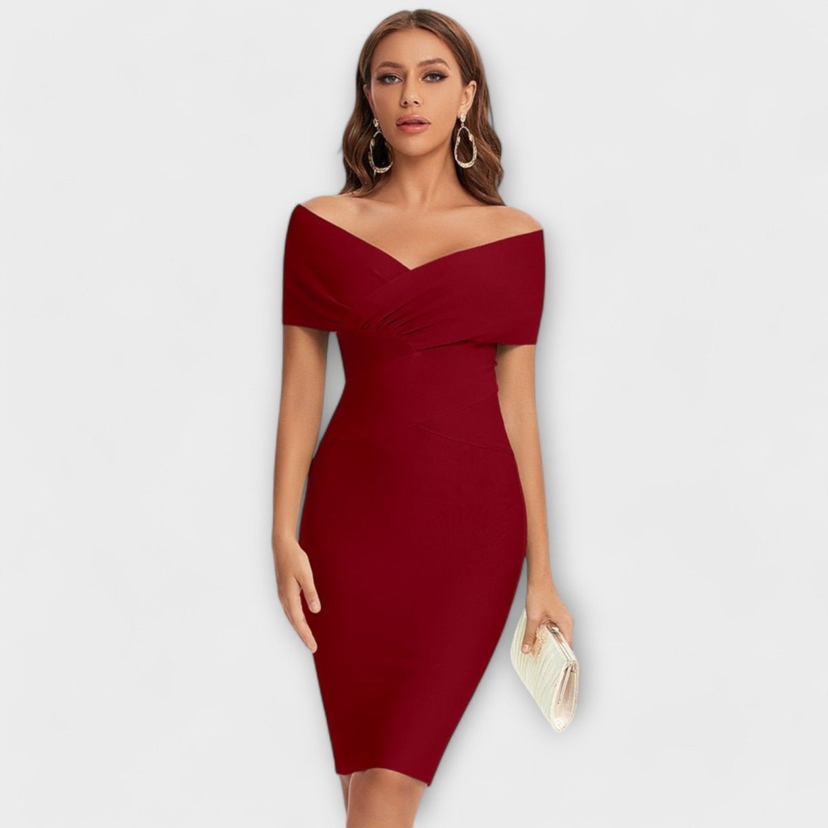 Lara™ | Mini vestido elegante com decote em V - | Benedita Lisboa