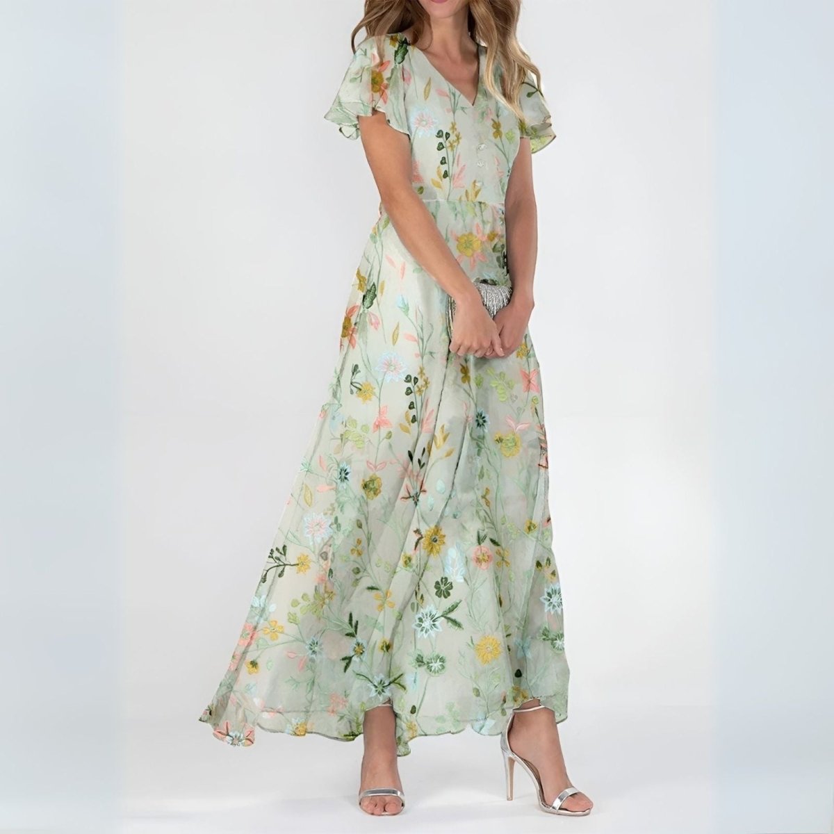 Laura™ | Vestido Floral Elegante - | Benedita Lisboa