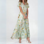 Laura™ | Vestido Floral Elegante - | Benedita Lisboa