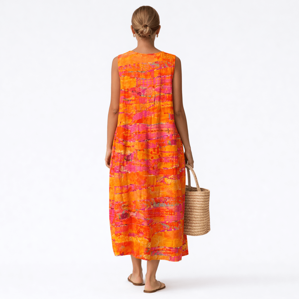 Laura™ | Vestido Midi para o Dia a Dia - Vestido | Benedita Lisboa