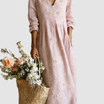 LENA™ | VESTIDO FLORAL, ACONCHEGANTE E LEVE - | Benedita Lisboa