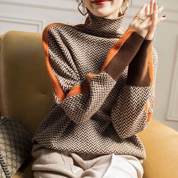 Leonor™ | Camisola de Gola alta luxuosa - | Benedita Lisboa