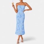 Leonor™ | Vestido Bordado Floral Super Elegante - | Benedita Lisboa