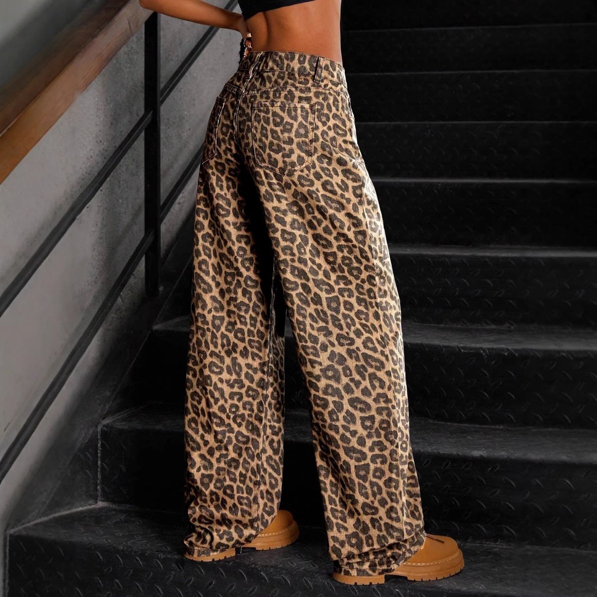 Leopardo™ | Calças Corte Largo - 0 | Benedita Lisboa