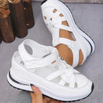 Lídia™ | Sandálias Ortopédicas Max Comfort com Atacadores de Velcro - | Benedita Lisboa