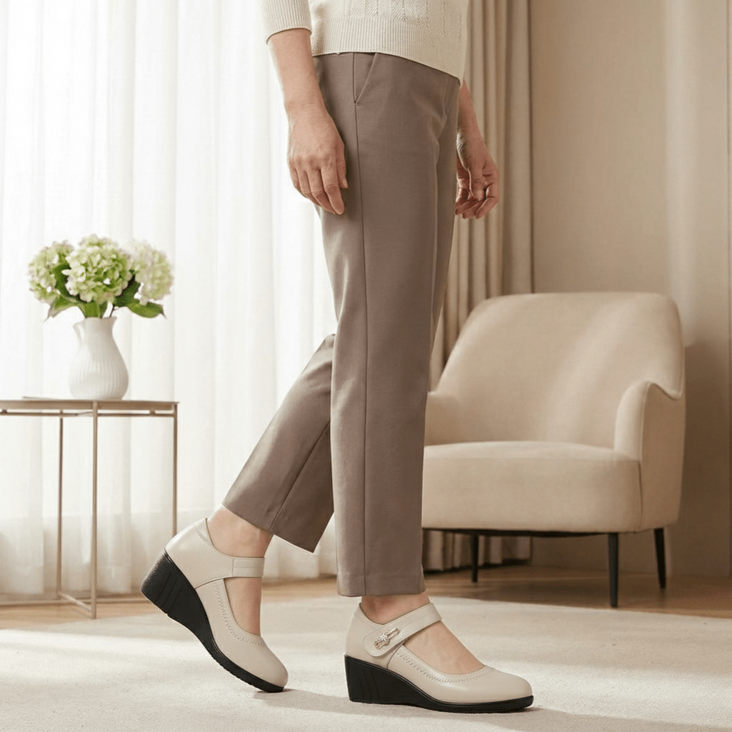 Lídia™ | Sapatos Ultra Comfort, Ideais Para Quem Tem Dores Ao Caminhar - | Benedita Lisboa