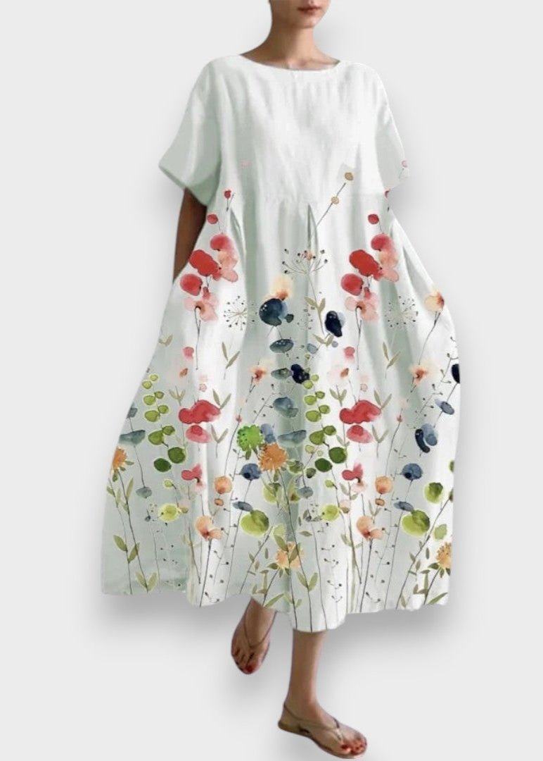 LILIANA™ | Vestido longo casual com liberdade de movimento e estilo floral para os dias de verão - | Benedita Lisboa