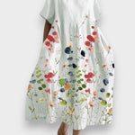 LILIANA™ | Vestido longo casual com liberdade de movimento e estilo floral para os dias de verão - | Benedita Lisboa