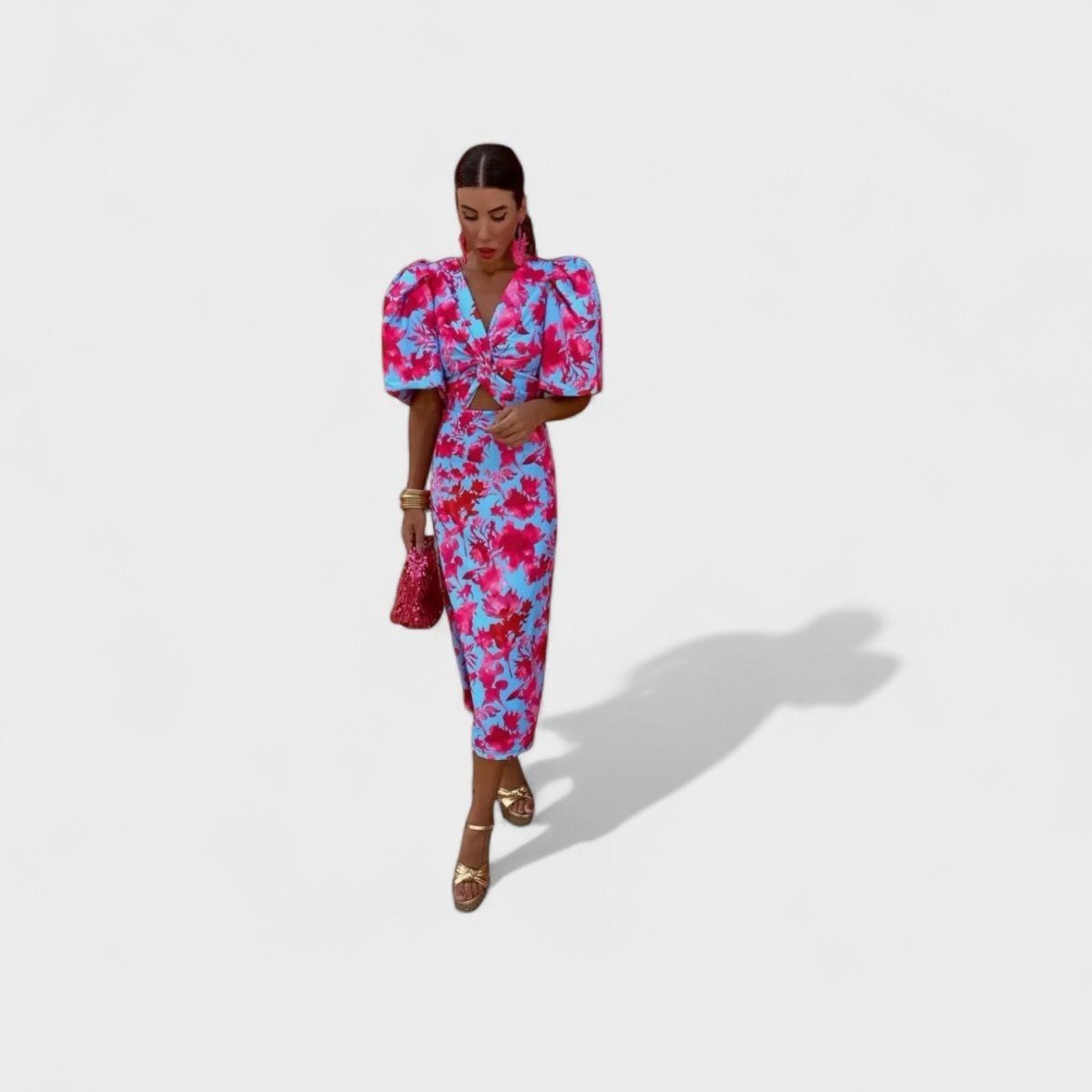 Lily™ | Vestido Fuego Tropical - | Benedita Lisboa