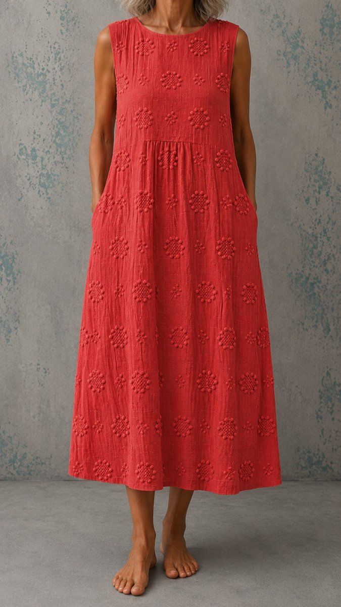 Linda | Vestido de Linho Sem Mangas - | Benedita Lisboa