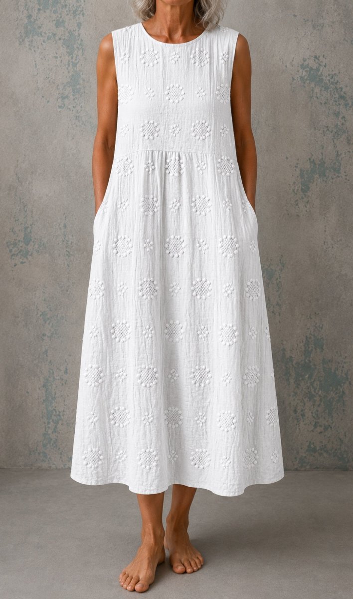 Linda | Vestido de Linho Sem Mangas - | Benedita Lisboa