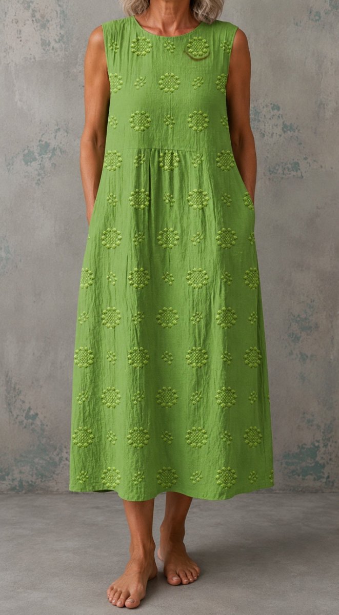 Linda | Vestido de Linho Sem Mangas - | Benedita Lisboa