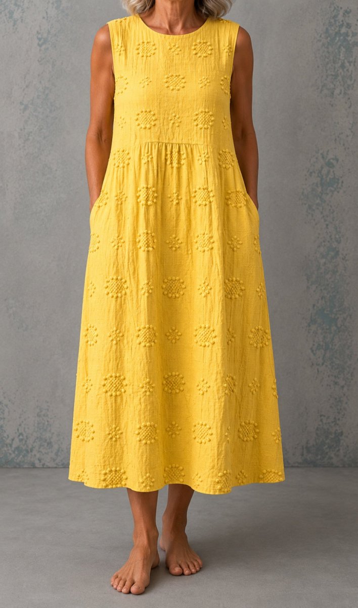 Linda | Vestido de Linho Sem Mangas - | Benedita Lisboa