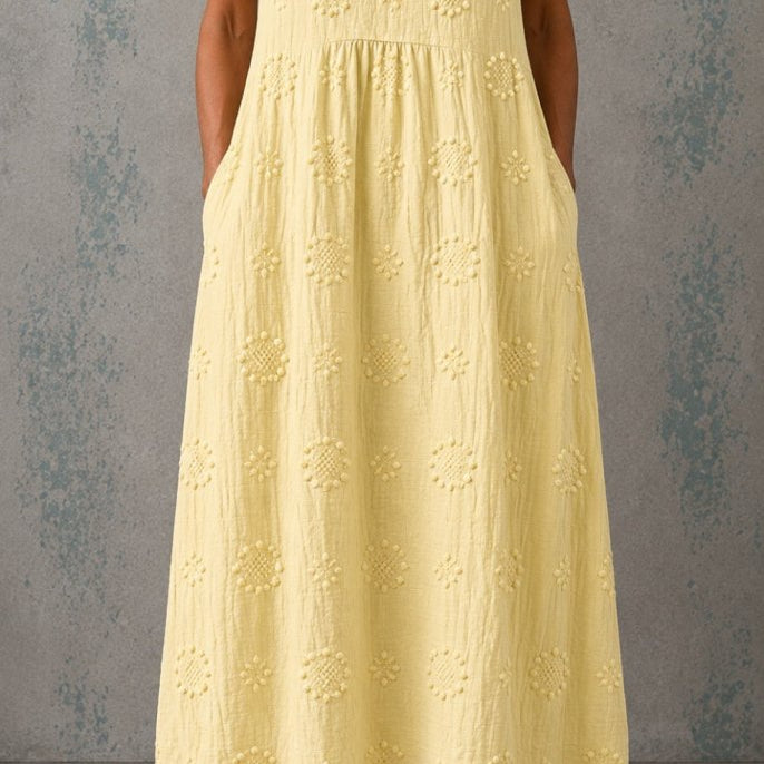 Linda | Vestido de Linho Sem Mangas - | Benedita Lisboa