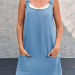 Lisa™ | Vestido de Alças em Denim Perfeito para o Verão - | Benedita Lisboa
