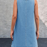 Lisa™ | Vestido de Alças em Denim Perfeito para o Verão - | Benedita Lisboa