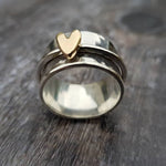Love | Anel Único Ouro Prata Vintage - | Benedita Lisboa
